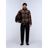 Napapijri Flis jakna 'T-Montepiana' plava / morsko plava / moka smeđa / narančasta | shoptok.hr