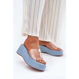 Boto Women's Slippers With Transparent Strap On Wedge Jeans Meltiana Cijene