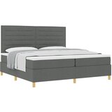 vidaXL Krevet s podnicom i madracem Tamnosiva 200x200 cm Tkanina Cijene