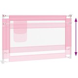  Sigurnosna ograda za dječji krevet ružičasta 120x25 cm tkanina | shoptok.hr