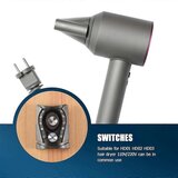 INORCO zdruljiv nadzvoni suilnik za lase HD01/HD02/HD03 Univerzalni nadomestni deli za stikalo za vklop Gumb za gumijasto podlogo 1Set-651, (21984639) | Shoptok.si