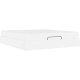  Posteljni okvir z vzmetnico Čista bela 180 x 200 cm Umetna koža | Shoptok.si