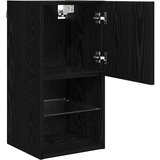  Zidni TV ormari Zidne 2 pcs Crni hrast 30 5 x 30 x 60 cm | shoptok.hr