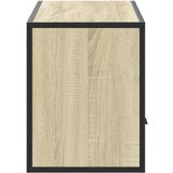 vidaXL TV ormarić boja hrasta 100x31x39,5 cm konstruirano drvo i metal | shoptok.hr