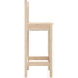  Barske stolice 2 kom 40 x 41,5 x 112 cm od masivne borovine | shoptok.hr