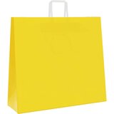  Papirnate vrećice 250 kom s ručkama žute 54x15x49 cm | shoptok.hr