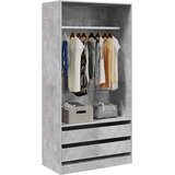  Ormar siva boja betona 100 x 50 x 200 cm od konstruiranog drva | shoptok.hr