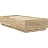  Krevetna konstrukcija s LED trakama Sonoma hrast 70 x 190 cm | shoptok.hr