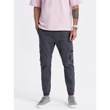 Ombre Men's JOGGER pants with zippered cargo pockets - graphite | Shoptok.si