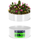 KADAX Cvetlični lonec Pokrov za cvetlični lonec Skleda bela za aranžmaje okrogla 26 cm, (5000353248) Cene