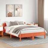  Okvir kreveta bez madraca voštano smeđi 160x200 cm od borovine | shoptok.hr