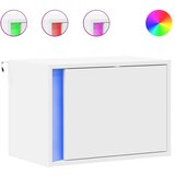Maison Chic Stenski Dvo delni komplet Nočne omarice - Nočne mize z LED lučkami bela, (21690309) | Shoptok.si