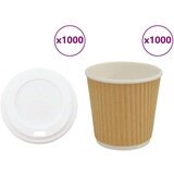 vidaXL papirnate šalice za kavu s poklopcem 1000 kom 4 oz 100 ml | shoptok.hr