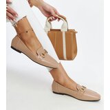 Gemre Beige Loafers with Buckle Areebah | Shoptok.si