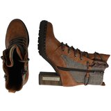 Mustang Gležnarji z vezalkami rjava / siva / črna | Shoptok.si