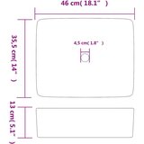 Nadgradni umivaonik crno-smeđi 46 x 35 5 x 13 cm keramički | shoptok.hr