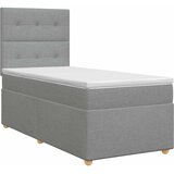  Boxspring krevet s madracem Svjetlosiva Jjedan Tkanina | shoptok.hr
