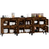  Komode 3 kom boja dimljenog hrasta 60x35x70cm konstruirano drvo | shoptok.hr