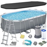 Bestway Power Steel ovalni bazen 549 x 274 x 122cm sa opremom | ePonuda.com