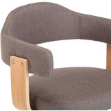 In Barski stolčki 2 kosa taupe ukrivljen les in blago | Shoptok.si