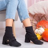 Resti Black pumps on a higher post with a Preciosa sock - Footwear | shoptok.hr