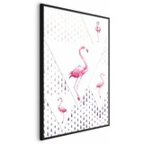  Plakat - Flamingo Family 29.7x42 Crni okvir | shoptok.hr