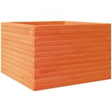  Vrtno cvetlično korito voščeno 70x70x45,5 cm trdna borovina | Shoptok.si