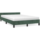 Furnova Posteljni okvir brez vzmetnico temno zelena 120x190 cm žamet, (21936476) | Shoptok.si