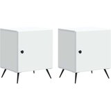  Noćni ormar 2 pcs Bijela 43 x 34 5 x 50 cm Konstruirano drvo | shoptok.hr