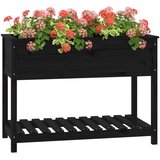  Sadilica s policom crna 111,5x54x81 cm od masivne borovine | Eponuda.ba
