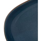 Nadgradni Nadpultni umivalnik rjav in moder ovalen 59x40x14 cm | Shoptok.si