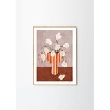 The Poster Club Plakat 30x40 cm White Flowers in Striped Vase – | Shoptok.si