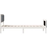  Konstrukcija postelje z vzglavjem Svetlo siva 80 x 200 cm blago, (5000084181) | Shoptok.si