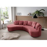 Livetastic SEDEŽNA GARNITURA, rebrasti žamet barve korale | Shoptok.si