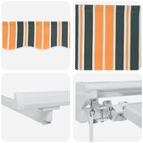  Ročno zložljivo senčilo Zelena in Rumena 4,5 × 3,5 m, (5000210982) | Shoptok.si