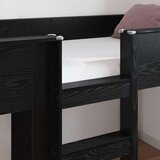  Krevet na kat za djecu s madracem Crni hrast 100 x 200 cm | shoptok.hr