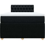 vidaXL Box spring postelja z vzmetnico črna 120x190 cm blago | Shoptok.si