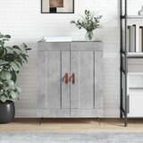 vidaXL Komoda betonsko siva 69,5x34x90 cm inženirski les Cene