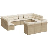  13-dijelni set vrtnih sofa s jastucima poliratan Bež | shoptok.hr