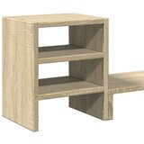 vidaXL Stojalo za monitor z organizatorjem sonoma hrast inženirski les | Shoptok.si