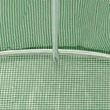  Staklenik s čeličnim okvirom zeleni 28 m² 14 x 2 x 2 m | shoptok.hr