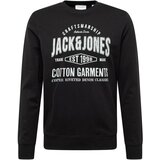 Jack & Jones Sweater majica 'JJJEANS' crna / prljavo bijela Cijene