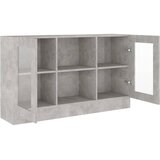  Vitrina siva boja betona 120 x 30,5 x 70 cm konstruirano drvo | Eponuda.ba