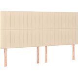  Krevet s oprugama i madracem krem 200 x 200 cm od tkanine | shoptok.hr