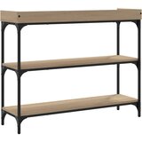  Konzolni stol s policama boja hrasta sonome 100 x 30 x 80 cm | Eponuda.ba