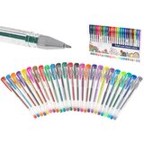  Ikona KX5555 set gel pisal 25 kosov – glitter, metalik, fluorescentne in klasične barve, plastična škatla Cene