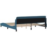 Okvir za krevet s uzglavljem plavi 200x200 cm baršunasti | shoptok.hr