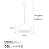 Opviq lights Fenerci 11536 Visilica, Crna