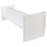 Teleskopska stenska škatla (Premer priključitvenega dela: 100 mm, Razpon prilagajanja: 27 cm - 48 cm, Maksimalni pretok zraka: 300 m³/h)