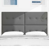  LED glava kreveta s LED trakama Tamno siva 160 cm tkanina | shoptok.hr